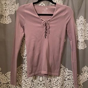 Free People Lace Up Top